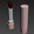 Stylish Pink Silver Lipstick With Brown Shade Open And Closed Case