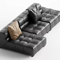 Mid-Ancient Multiplayer Sofa Modern Multiplayer Sofa 3d model