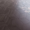 Unique Geometric Pattern Wooden Flooring With Modern Design And Natural Wood Grain