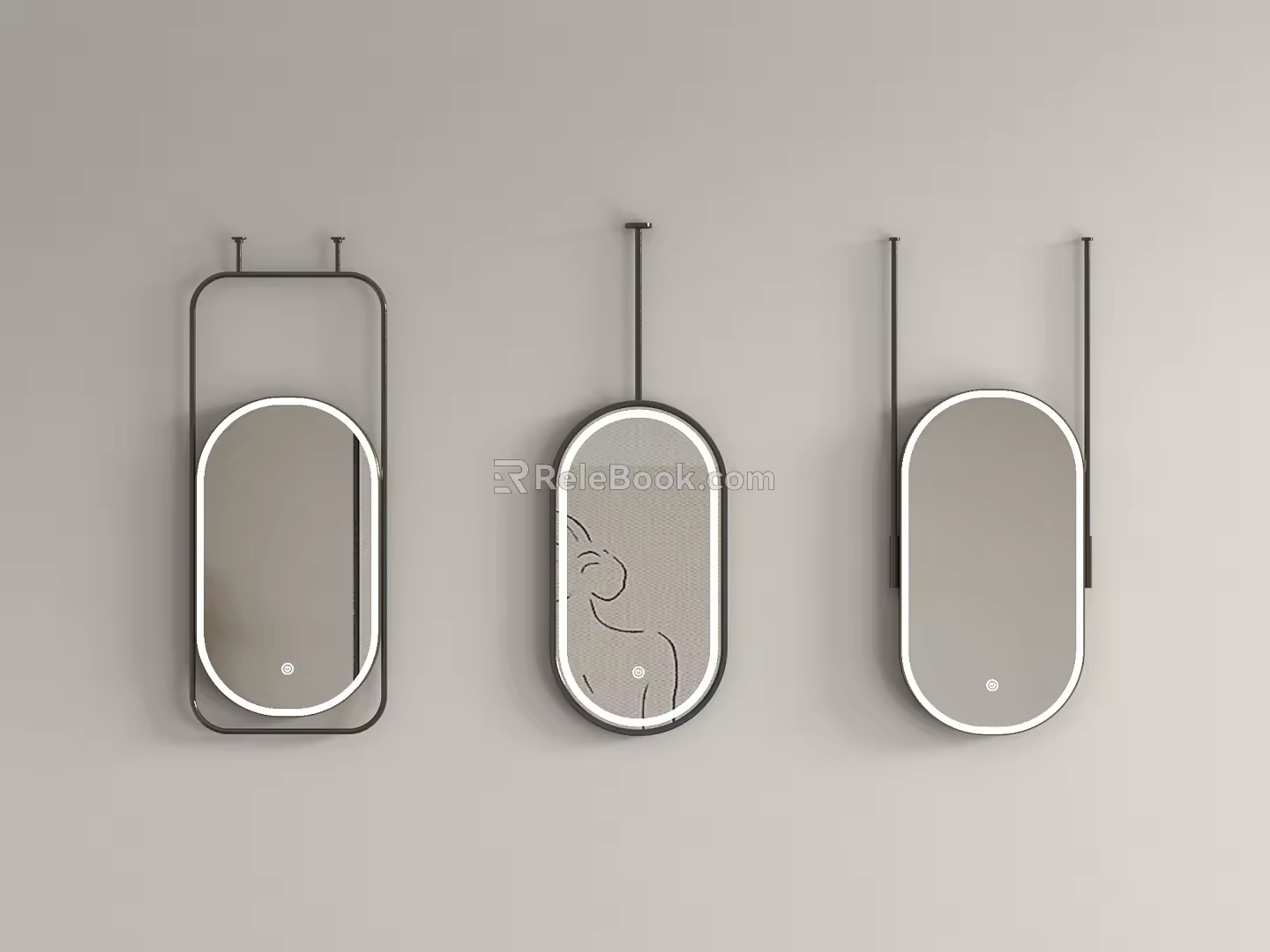 Modern Mirror Modern Full-length Mirror 3d model