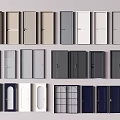 Various Hinged Doors With Different Colors And Modern Designs For Interior Spaces