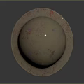 Military Weapon Helmet Featuring Dome Shaped Brim and Colorful Textured Surface