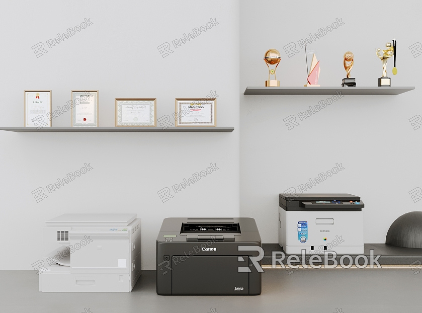 Printer trophy medal printer combination office supplies office machinery model