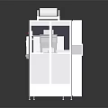 Automatic Industrial Packaging Machine With Transparent Enclosure Control Panel And Conveyor System