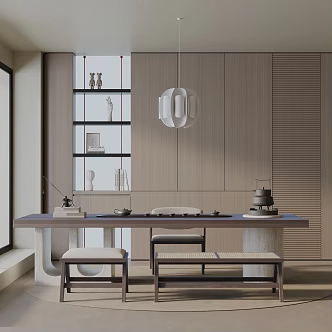 Modern table combination 3d model