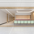 Modern Hospital Waiting Area 3d model