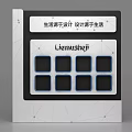 Uemustej Display Shelf with Multiple Square Storage Compartments for Modern Living Design Showcase