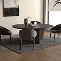 Modern Dining Table Chair Combination Dining Table Chair 3d model