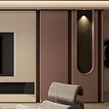 Modern Living Room Interior Design With Fireplace TV Sofa And Coffee Table