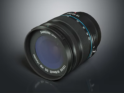 Professional Samsung Camera Lens With High Quality Optical Glass And Smooth Focus Ring 3d model