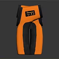 Handheld Infrared Thermometers Medical Device With Digital Display And Orange Black Design