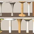 Decorative Columns With Various Designs And Different Material Finishes For Modern Interior Decoration