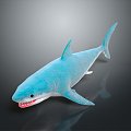 shark great white shark whale shark hammerhead shark tiger head shark man-eating shark blue shark coral red coral white coral 3d model