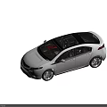 White Modern Car With Panoramic Sunroof Alloy Wheels And Sleek Design