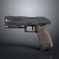 High Quality Black Tactical Pistol With Textured Grip And Modern Design Features