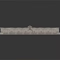 Classical Architectural Colonnade Featuring Symmetrical Structure Decorative Top and Ornate Columns