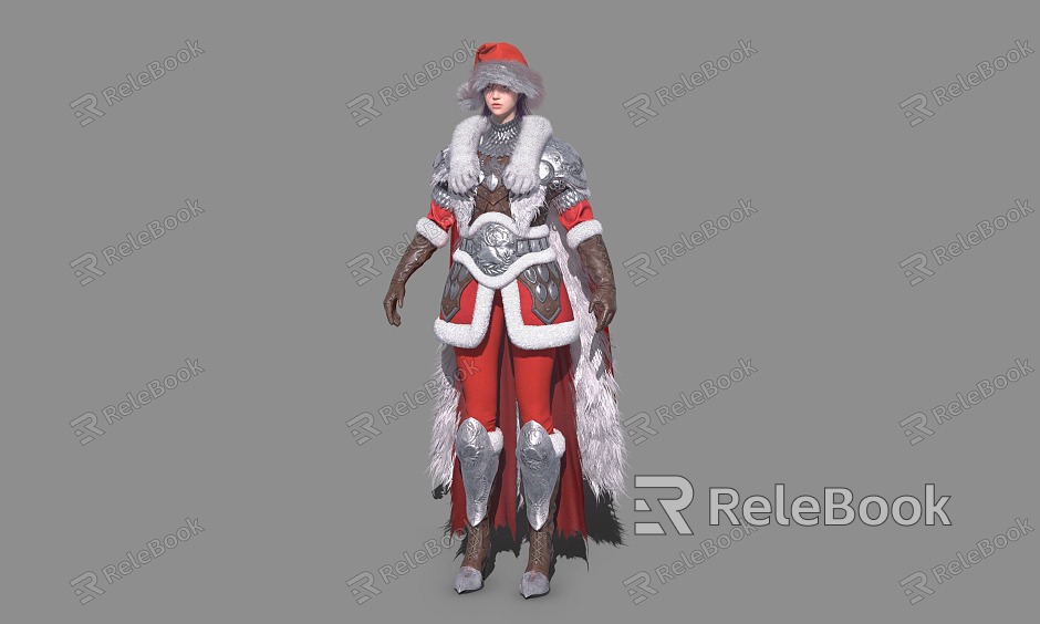 Female Cavalry Christmas Soldier model