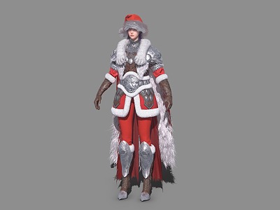 Female Cavalry Christmas Soldier model