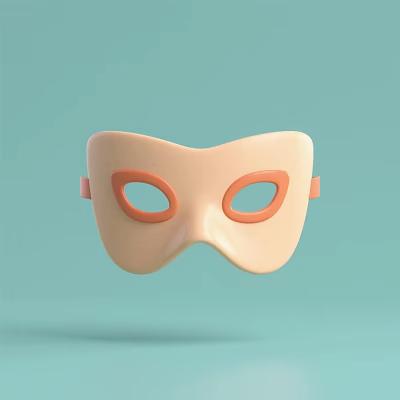 Mask ornaments ornaments toy facial makeup 3d model