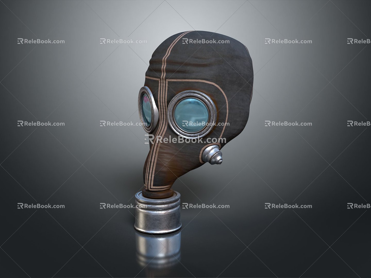 Modern gas mask sci-fi gas mask gas mask respirator model