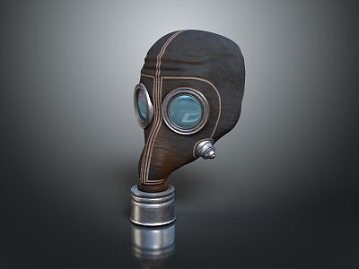 Modern gas mask sci-fi gas mask gas mask respirator 3d model