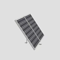 High Efficiency Industrial Solar Panels with Dual Panel Design and Mounting Bracket