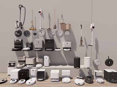 Modern Household Appliances with Different Styles and Various Designs for Daily Use 3d model