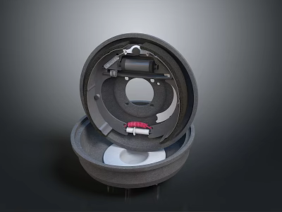 Car Brake System Component Featuring Brembo Rotor And Internal Structural Design 3d model