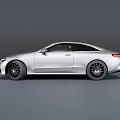 Silver Mercedes Benz Coupe Car With Sleek Exterior Design And Stylish Alloy Wheels