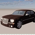 Red Sedan Parked On Scenic Sandy Beach With Ocean Waves And Sunset Sky