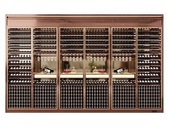 Wine Cabinet Constant Temperature Wine Cabinet High Cabinet Metal Wine Cabinet 3d model