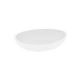 Sleek Modern White Oval Washbasin With Smooth Surface And Minimalist Design