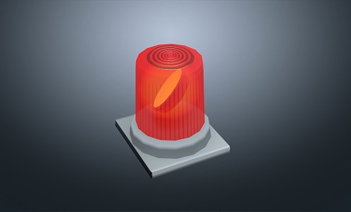 Modern warning light warning light 3d model