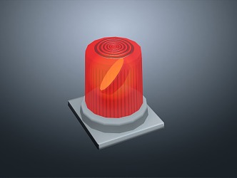 Modern warning light warning light 3d model