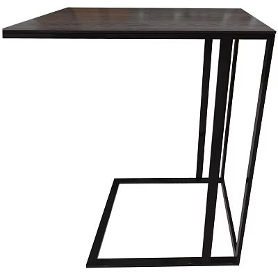 Modern Minimalist Side Table With Black Metal Geometric Frame For Living Room Decor 3d model