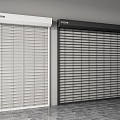 Rolling shutter door rolling gate shop rolling shutter door garage door security door warehouse door 3d model