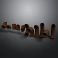 Multiple Brown Industrial Metal Pipe Equipment Components For Construction Projects
