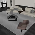 Modern Sofa And Coffee Table Set With Light Upholstery Glass Top And Accent Chair