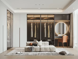Modern Cloakroom 3d model