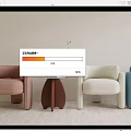 Light Luxury Creative Sofa Combination 3d model