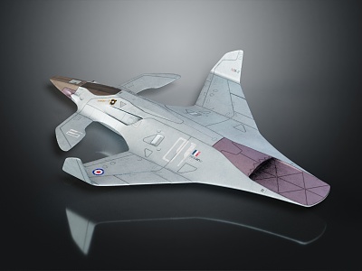 Modern Fighter Science Fiction Fighter 3d model