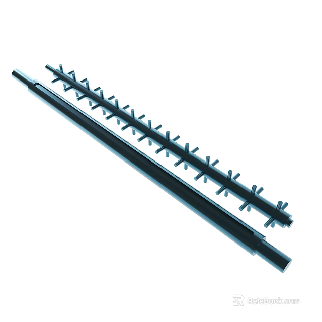 Heavy Duty Metal Spike Strip For Industrial Security And Protection 3d model 