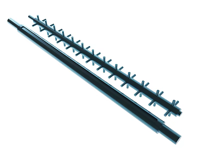 Heavy Duty Metal Spike Strip For Industrial Security And Protection 3d model