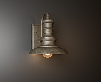 Industrial LOFT wall lamp metal black wall lamp 3d model