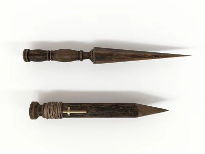 Modern Wood Spur Wood Cone Wood Spur 3d model