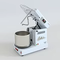 Modern White Kitchen Appliance Galletto with Mixing Bowl and Attachment for Home Baking
