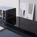 Microwave oven double cooker 3d model