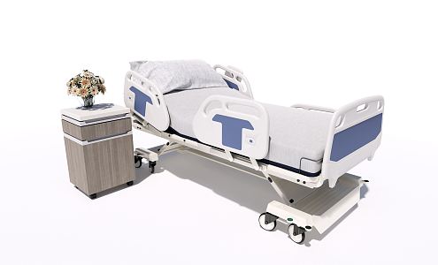 modern hospital bed hospital bed 3d model