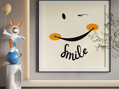 Cartoon Hanging Paintings Cartoon Hanging Paintings 3d model