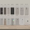 Various Styles of Refrigerators and Freezers with Double Triple Multi Door Designs